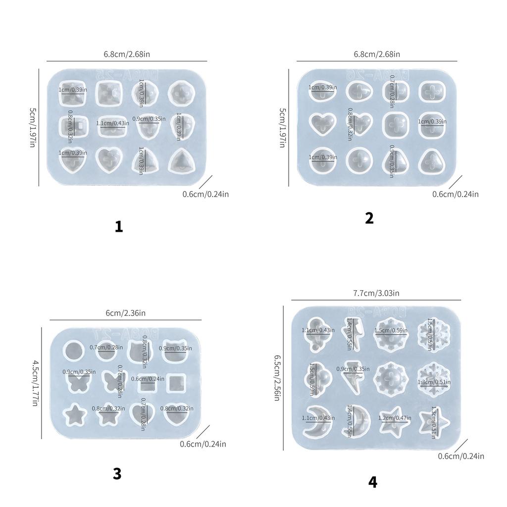 Skapa unika örhängen med stilfull epoxihartsform Hemdekorationsaccessoar för smyckestillverkning hantverkare