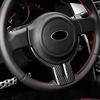 AIRSPEED Carbon Fiber Steering Wheel Button Stickers for Subaru BRZ ZC6 and Toyota 86 ZN6 Interior Black (2009-2011), Panel,