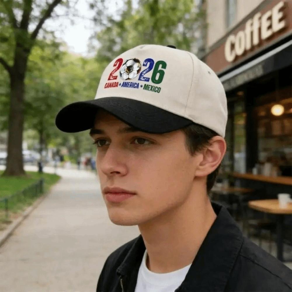 Color-Blocked Breathable Peaked Cap Sun Protection Running Sun Caps Soccer Baseball Cap  Sports