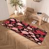 Red Rose Flowers Runner Rug Valentine's Day Candlelight Dinner Decoration Mat Corridor Porch Decoration Carpet Home Rug
