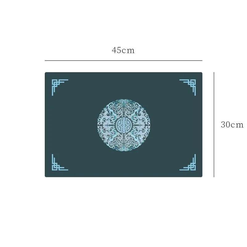 

Простые квадратные кожаные подставки под тарелки, кухонные коврики, маслостойкий, устойчивый к ошпариванию, водонепроницаемый коврик, украшение и аксессуары для стола 30X45cm