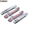 Door Handle Cover Trim For Toyota Vios Yaris Sedan 2013 2014 Chrome Car Side Door Handles Cartch Molding Overlay Accessories
