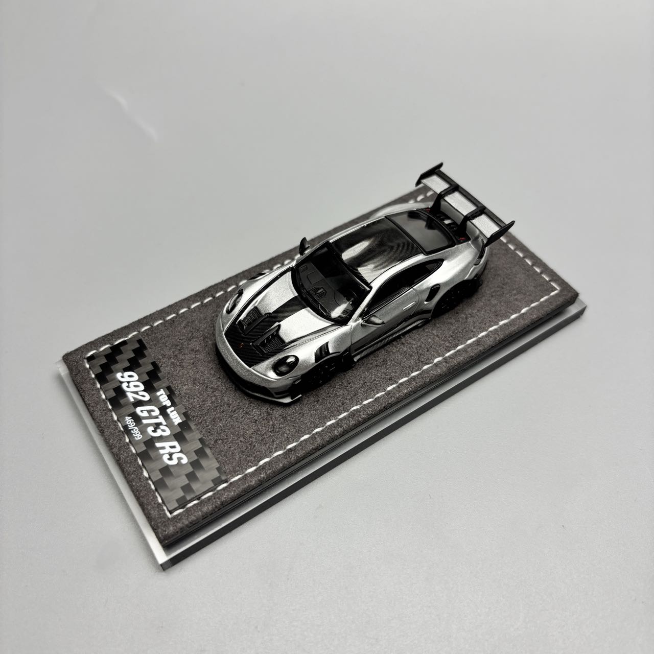 ABBM1 ТОП ЛЮКС 1:64 992 GT3 RS литой автомобильный модельный комплект серебряный