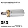 High-Pressure 360° Rotating Car Wash Nozzle for Road Cleaning & Bark Stripping