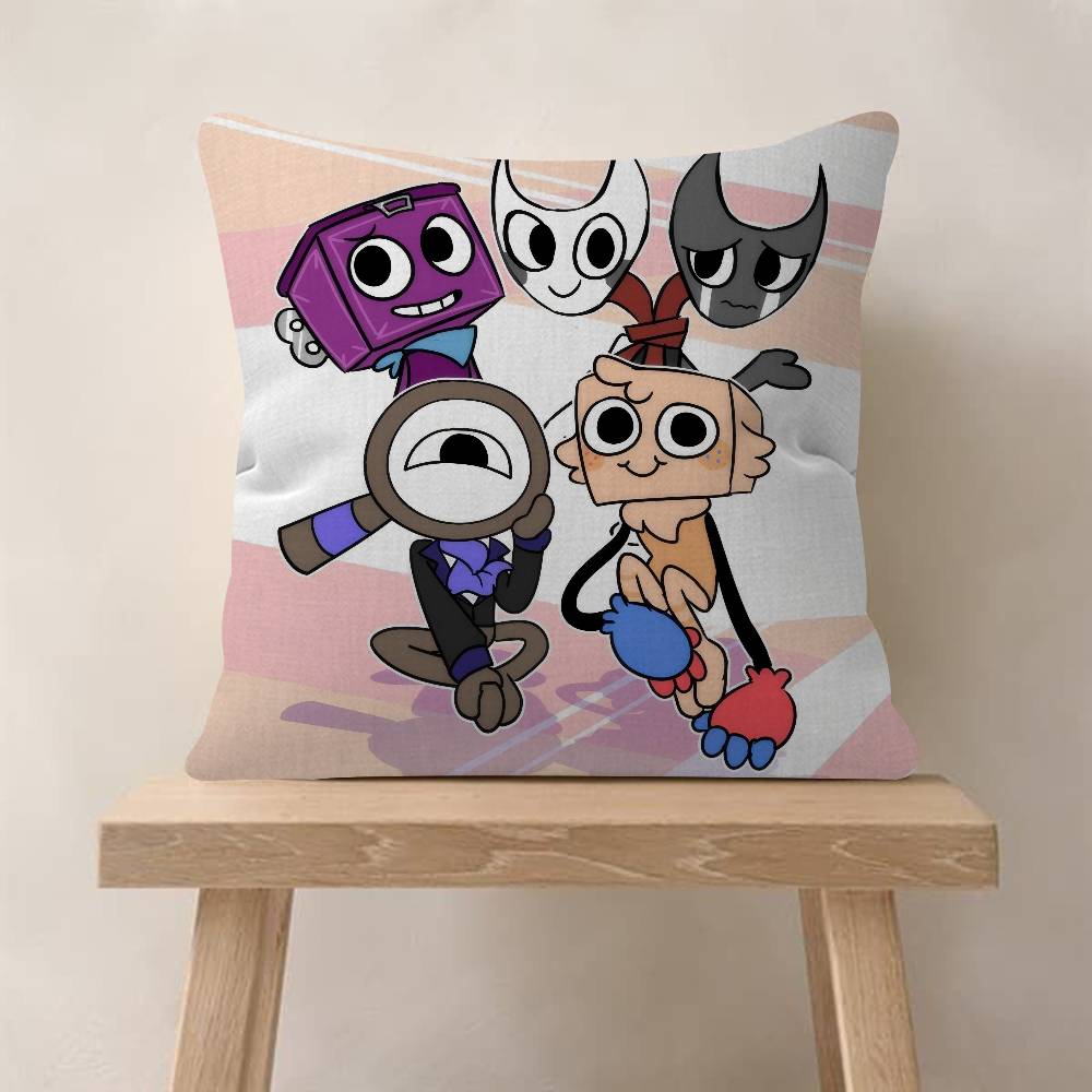 Popular Game DDandys World Cute Cushion Cover Pillow Cover Decor Pillowcase Printed Cushion Case for Couch