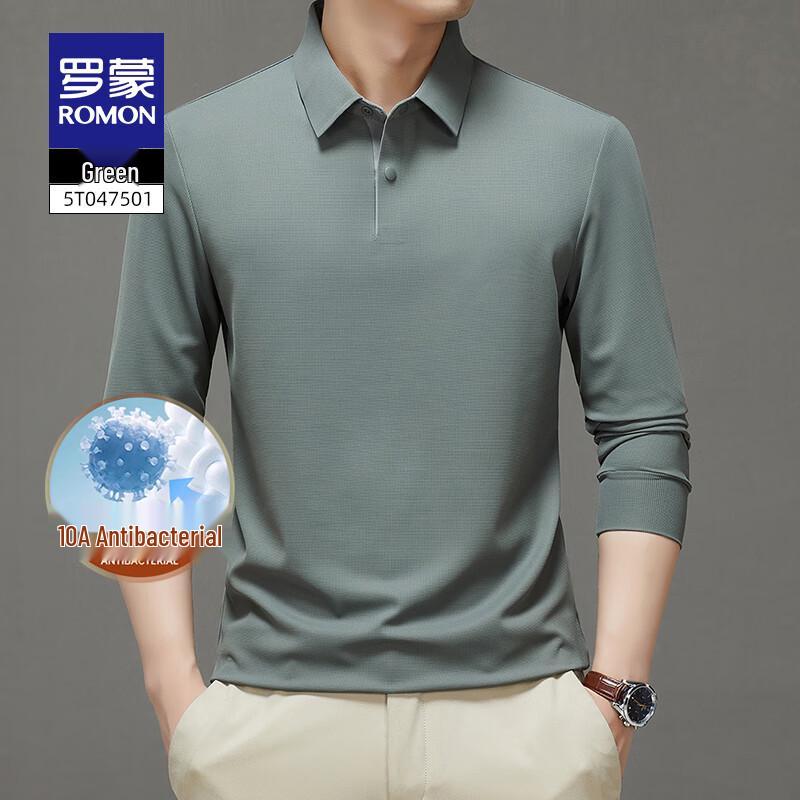 LuoMeng Men s Long-Sleeve Lapel POLO Shirt 52