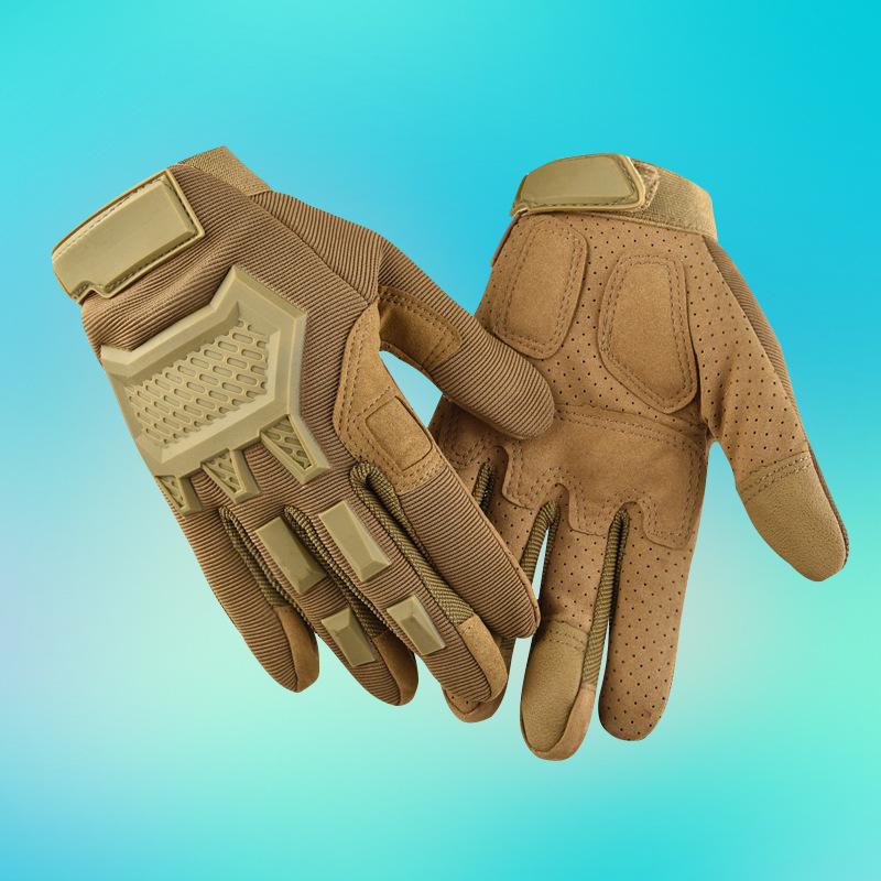 

Men s and women s sports riding gloves outdoor mountaineering non-slip motorcycle full finger protection wear-resistant touch screen tactical gloves XL