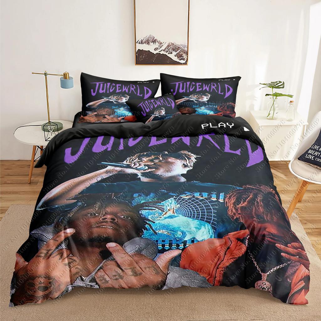 J-Juice Wrld 3D Bedding Sets 3D Print Duvet Cover Set Adults/Children Comforter Birthday Gift Dropshipping Fans Gift