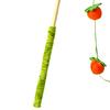 Cat Wand Toy Interactive Fruit Design Stick Non-Slip Handle Cat Pole Toy for Indoor Kitten Play Bird Fish Mouse Boredom