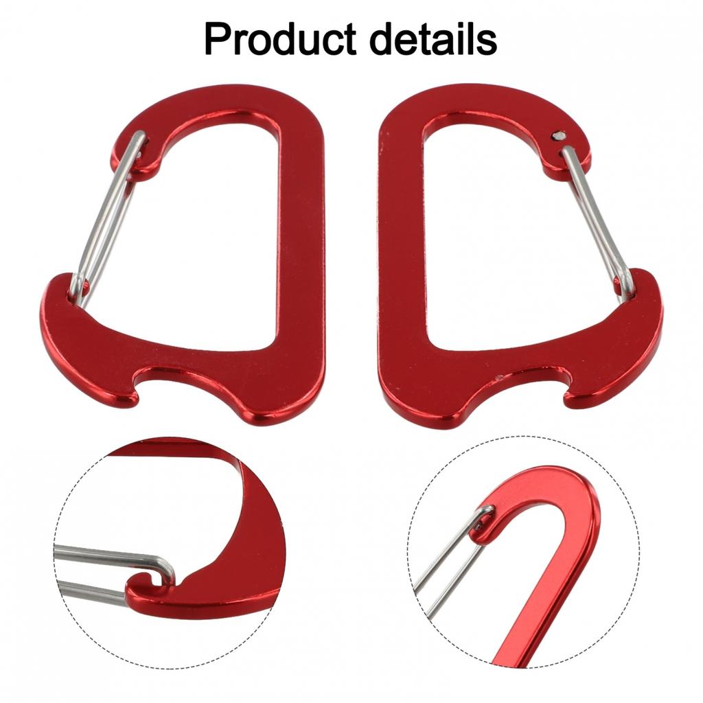 Easy To Carry Aluminum Carabiner Keychain Buckle Outdoor Gear