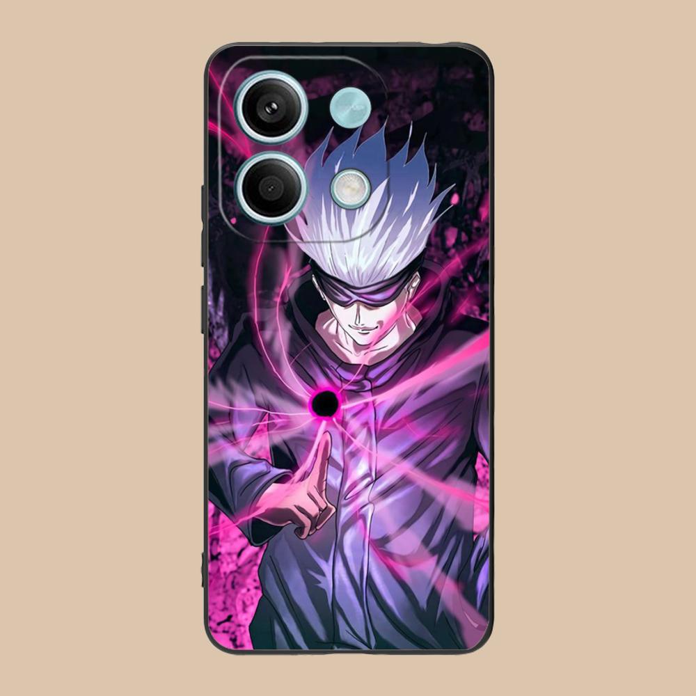 Jujutsu Kaisen Satoru Gojo Phone Case for Xiaomi 15 14 13 12 Mi 11 T Ultra Lite Pro S X 5G Colorful Printing Cover Cover Pretty