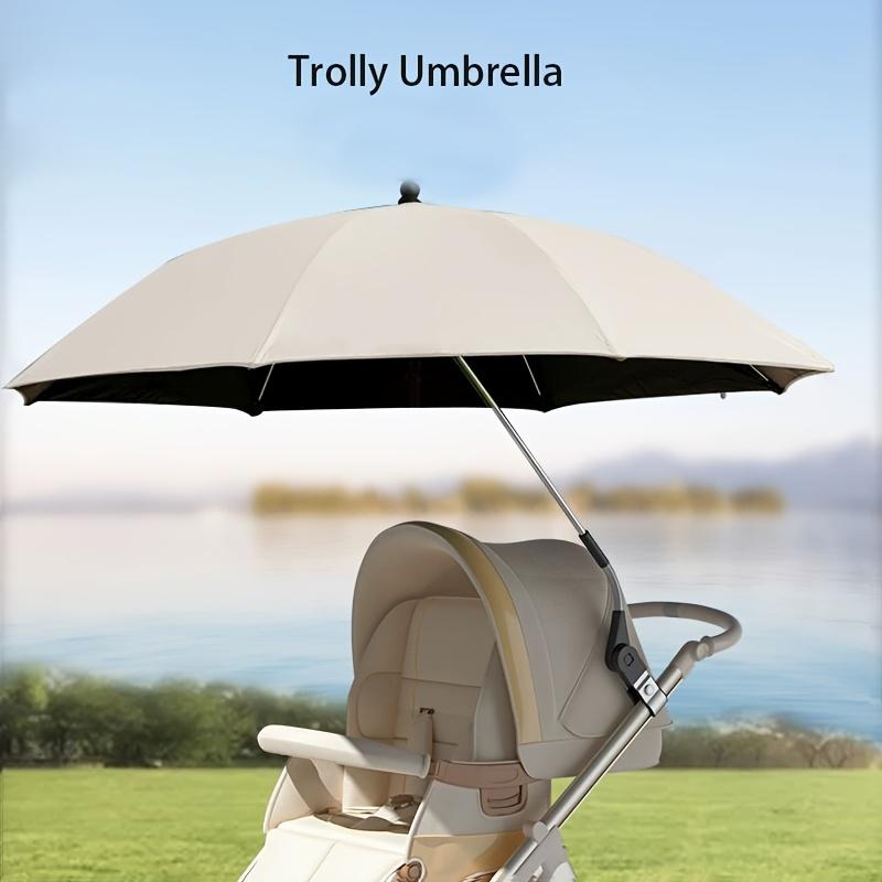 85cm Clip-on Uv Umbrella Baby Cart Parasol 2 in 1 Baby Stroller Umbrella for Sun Shade Rain-proof Baby Stroller Accessories Gift