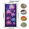Colorful Flowers Large Size Diamond Painting Floral Diy Full Square Round Drill Rhinestone Embroidery Mosaic Cross Stitch Kits
