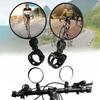 Universal Bicycle Rearview Mirror 360 ° Adjustable Rotate Convex Wide Angle Cycling Handlebar Rear View Mirrors