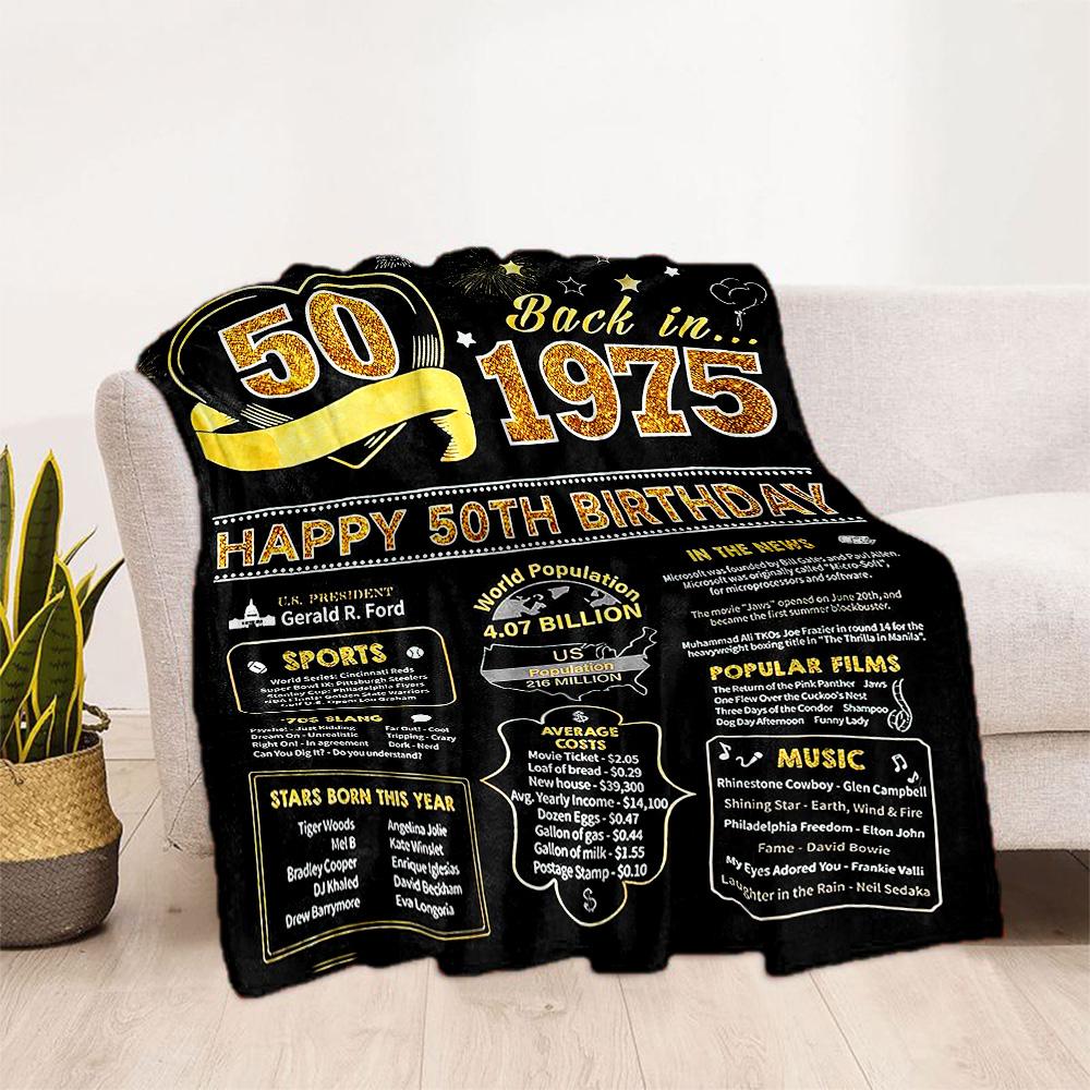 50 Years Of Love And Laughter flannel,Lightweight,Flannel Blanket,Comfortable Blanket, Sofa Blanket, Gift blankets,Holiday Gift Blanket Blankets
