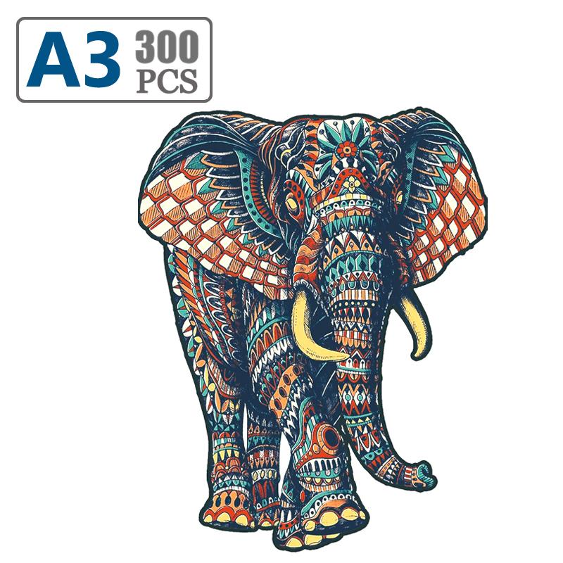 Jigsaw Wooden PuzzleI Rregular Shape Wooden Animal Puzzle Popular Animal Board Group Toys Children Adult Puzzle Game Toys