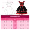 ReliBeauty Devil Cosplay Halloween Costume for Little Witch Kids Birthday Horned Size 130 Costume, Girls, Devil, Costume, Costume, Christmas, Party,