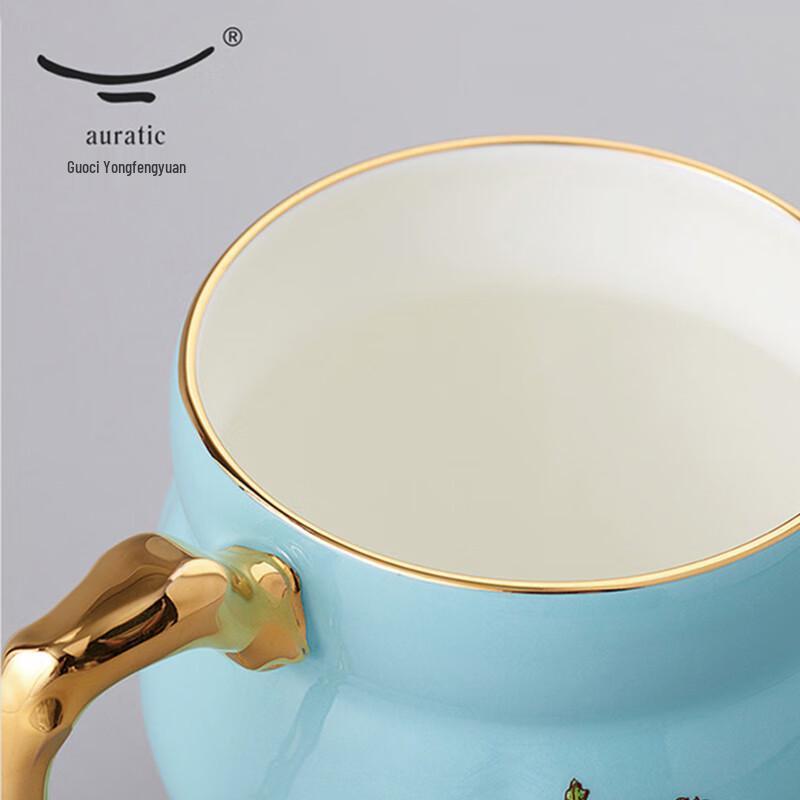 Yongfengyuan Madam Porcelain West Lake Blue Ceramic Mug