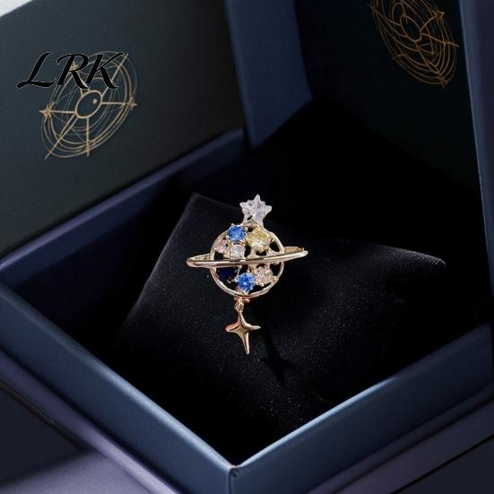 Golden Plated Scarf Pin Rhinestone Hollow Planet Brooch, Metal Lapel for Men Women, Brooch Decorative Badge Clothes Bag Hat Suits Anti Slip Collar