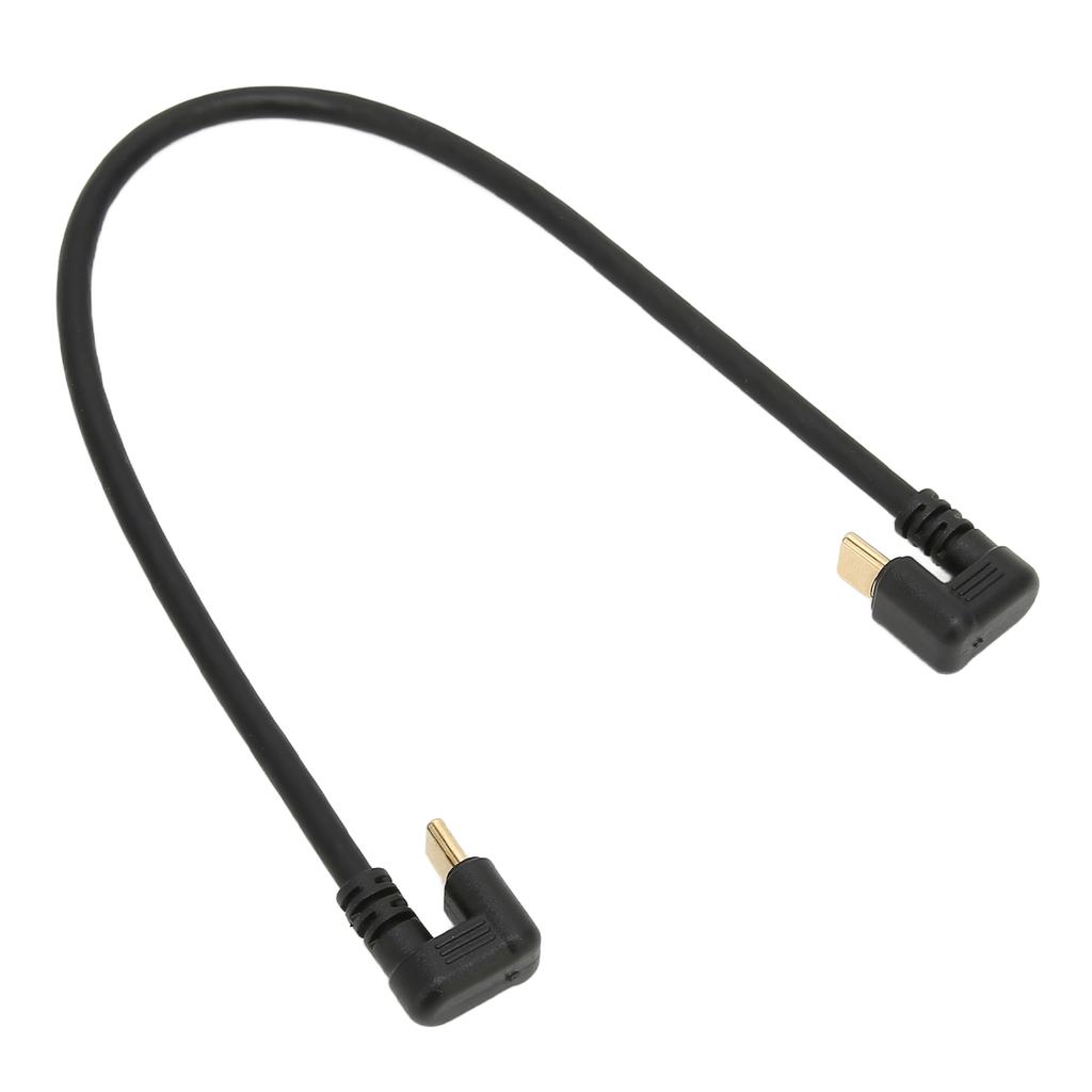 Datenverlängerungskabel 10Gbps Vergoldet Schnell Winkel Stecker auf Stecker USB 3.1 Typ C Kabel 11,8 Zoll