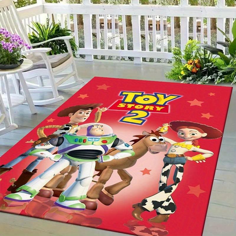 

1pc Toy Story Pattern Area Rug Soft Flannel Floor Mat for Living Room, Bedroom, Kitchen, Sofa Coffee Table Floor Mat, Machine Washable 60cm by 90cm