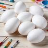 8pcs 7cm White Blank Foam Eggs DIY Handmade Painting Prop for Oil Paint Watercolor Ideal Easter Craft Eggs Handmade Art Supplies