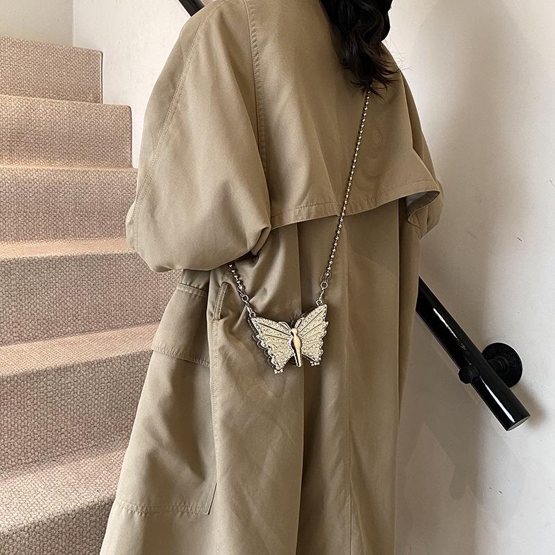 2024 Butterfly Design Rhinestone Mini Handbag for Women