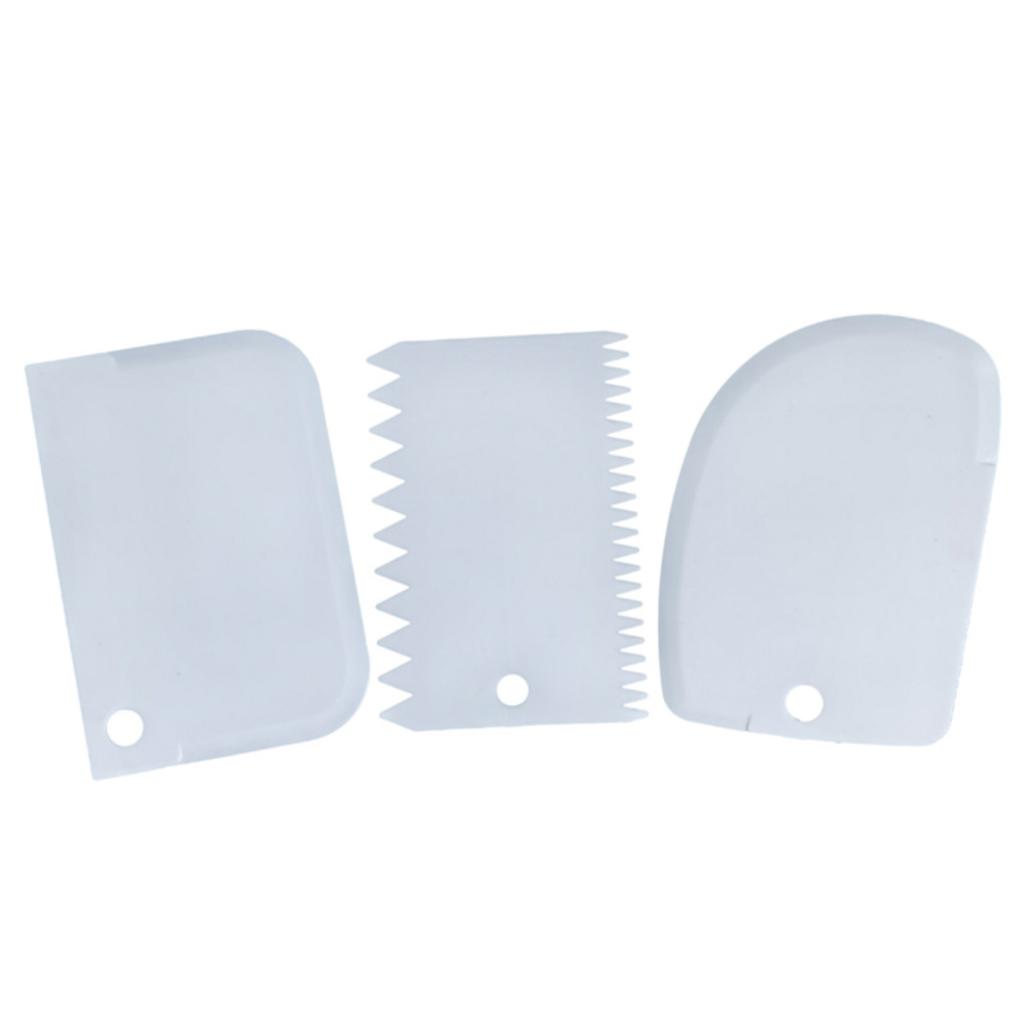 6 ks Zdobení dortu Styling Hřeben Poleva Hladká Škrabka Pečivo Pečení pro kutily