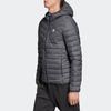 Adidas Varilite 3S Hooded Down Jacket Men Outerwear Carbon-Black DZ1420