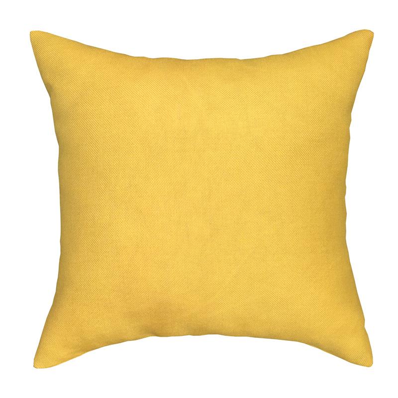 Nordic Faux Linen Solid Color Pillowcase – Cotton Blend Sofa Backrest Cushion