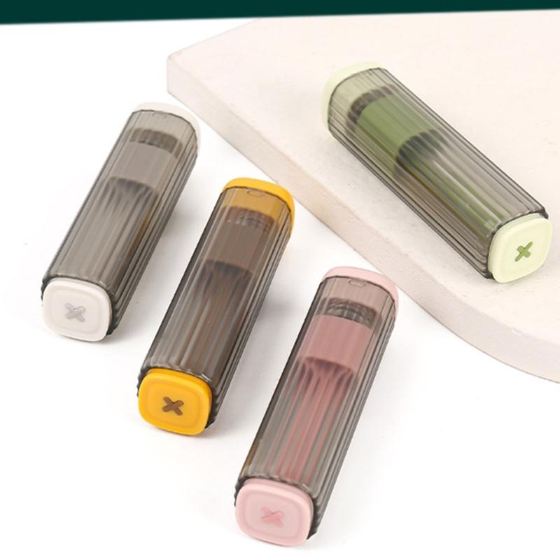 Magnetic Press Type Embroidery Needle Organizers Clear Plastic Storage Case for Sewing Craft Supplies