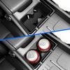 LUCKEASY Center Console Water Cup Holder Insert Compatible with 2024 2025 Hyundai Santa Fe Not for Tucson Center Console Water Drink Limiter Holder