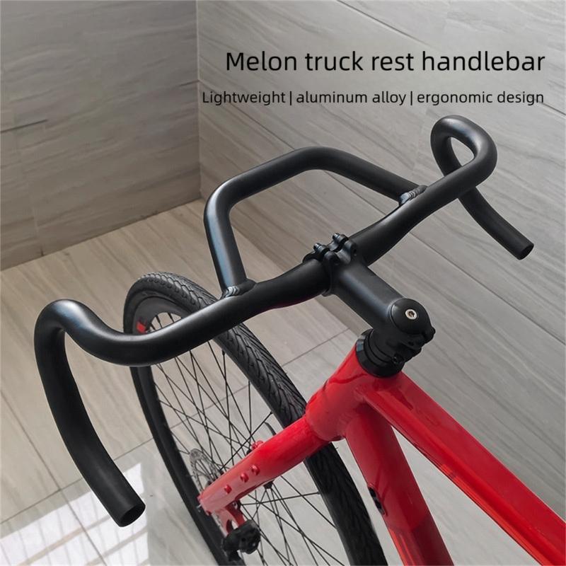 Powerful Aluminum Mixture Cycle Handlebars Ergonomic Plan Thin Permanent for Road Traveling Passenger Bikes
