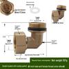 Copper Union with Inner/Outer Threads, Double Inner Thread Water Heater Connector Tee/Elbow Nipple, 46mm & 1" Thread, Different Diameters.