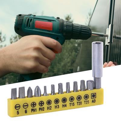 Electric Screwdriver Bit Set 12-Piece Set For Versatile Applications Electronics Repair