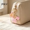 The Zodiac Charm Keychain Pendant, with Butterfly Accessory Tassel, Metal Keyring for Handbag Backpack Bag Pendant Small Gift