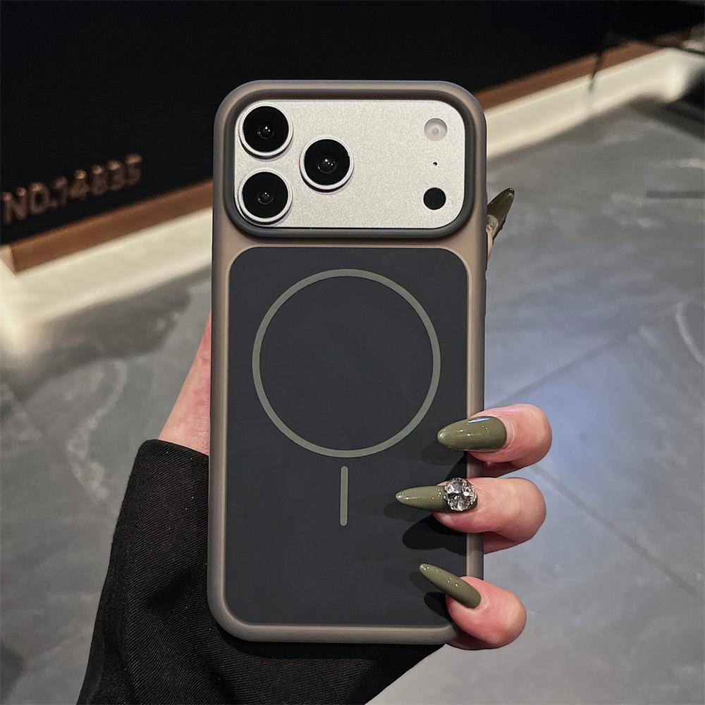Jelly Silicone Magnetic Case For iPhone 17 Pro Max 16 15 Pro Matte Shockproof For Magsafe Wireless Charging Candy Colors Cover