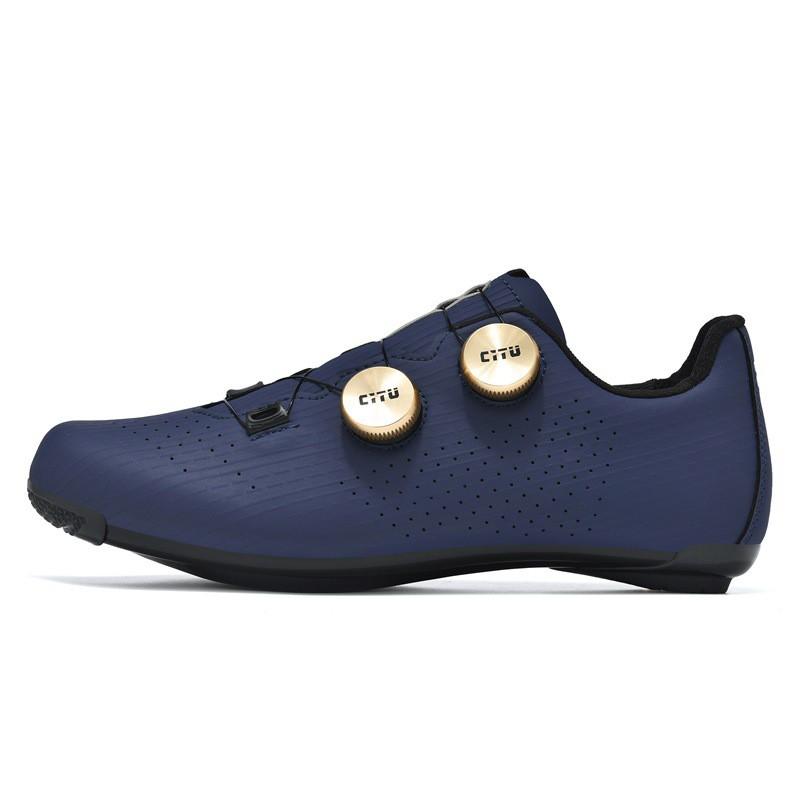 Unisex Cycling Shoes White MTB Road Bike With Rotational Low Cut Breathable Performance