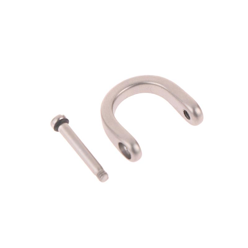 Titanium D Ring Key Shackle U Shape Key Ring Horseshoe Clasp For Car Fob Diy Leather Key Organizer Keychain
