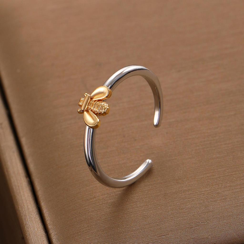 High-End Cross-Border Fashion Bow Ring for Women - European & American Style Open Index Finger Accessory