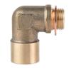 M18x1 5 Threaded Brass Sensor Adapter 90 Degree Elbow Fitting for Automotive Exhaust Applications Providing Performance