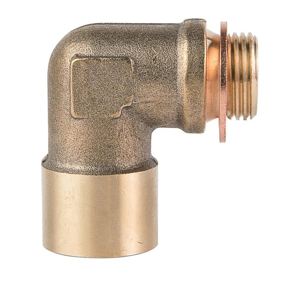 M18x1 5 Threaded Brass Sensor Adapter 90 Degree Elbow Fitting for Automotive Exhaust Applications Providing Performance