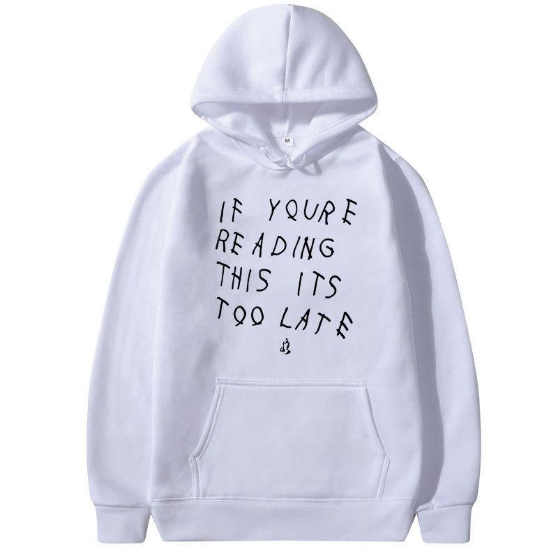 New Drake Letter Print Hoodie Sweatshirt, Stylish and Casual Multi-purpose Streetwear Long-sleeved Pullover for Men and Women