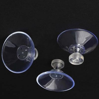1Pc Suction Cup Hooks with Screw Nut 40 Mm Clear Sucker Pads Strong Adhesive Suction Holder for Car Glass Bathroom Wall Door