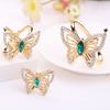 3Pcs/Set Flower Scarf Ring Elegant Silk Scarf Rings Rhinestone Scarf Clip Rings for Women Neckerchiefs Shawls
