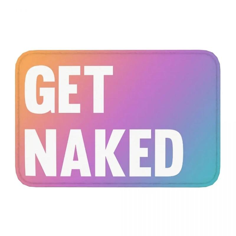Get Naked Doormat Welcome Mat Bath Bedroom Living Room Soft Anti-slip Carpet Balcony Floor Rug Home Decoration