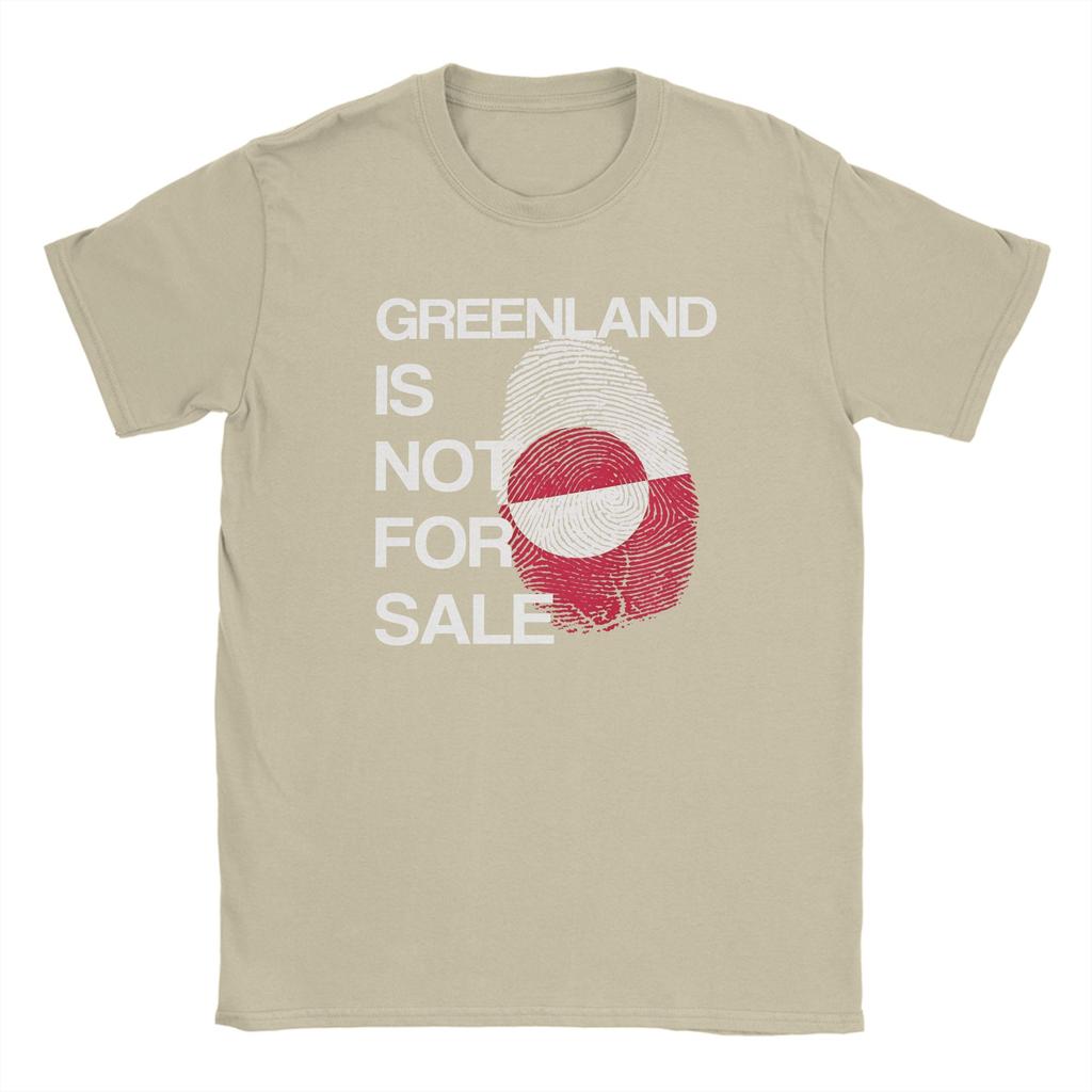Grönland Steht Nicht Zum Verkauf T-Shirt Sommer Reines Baumwoll-T-Shirts Für Unisexs Mode T-Shirt Kurzärmelige Streetwear Oberteile