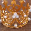 Crown Princess Topper  Pearl Hair Ornaments For Wedding Birthday Party