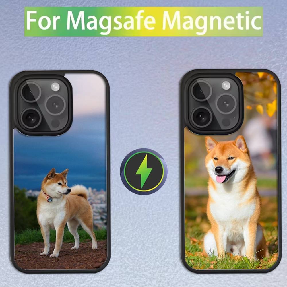 Animal Shiba Inu Dog Cute Phone Case For iPhone 16,15,14,13,12,11,Pro,Max,Plus,Mini,SE Magsafe Magnetic Wireless Charging
