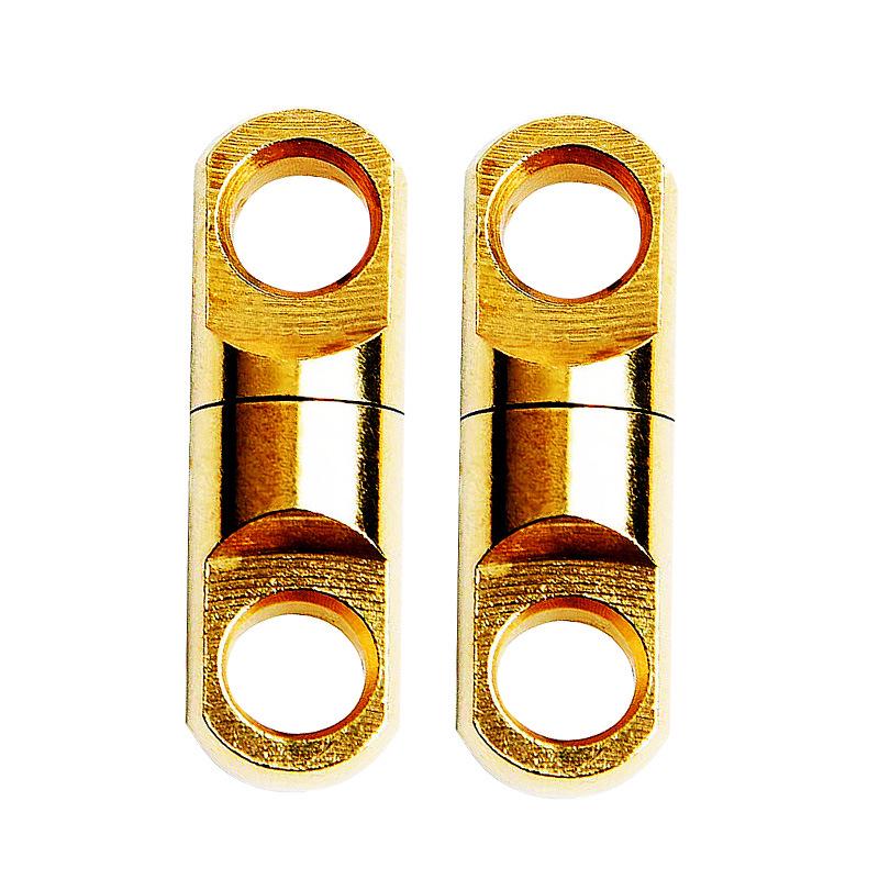 Brass Figure-8 Bearing Swivel, 360° Rotating Connector Rings, Fishing Lure Accessory